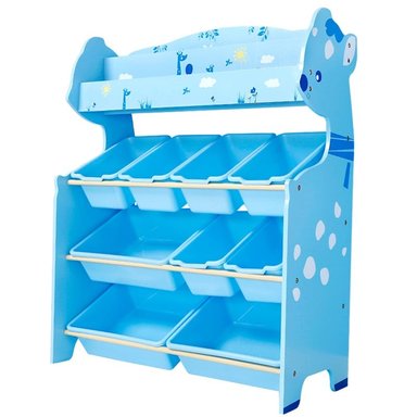 ORGANIZADOR DE JUGUETES CELESTE 9 CAJAS CON REVISTERO ONSHINE - 1