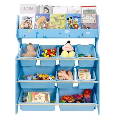 ORGANIZADOR DE JUGUETES ROSADO 9 CAJAS CON REVISTERO ONSHINE - 4