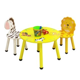 MESITA CON 2 SILLAS CARTOON ANIMAL REDONDA - 1