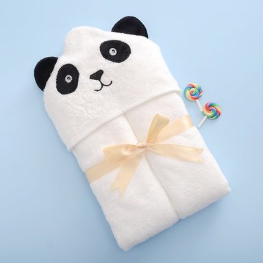 TOALLA BEBÉ PANDA CAPUCHA 100% BAMBOO ORGANICO 90X90 - 2