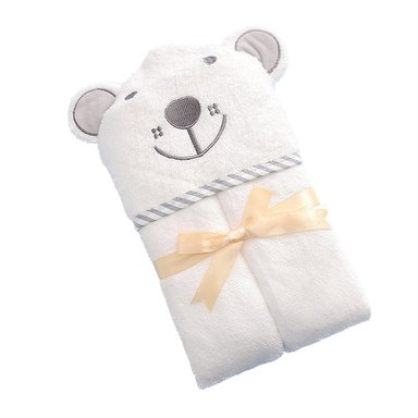 TOALLA BEBÉ OSO CAPUCHA 100% BAMBOO ORGANICO 90X90 - 1