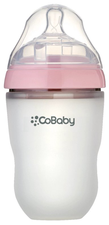 MAMADERA COBABY SL250R SILICONA FLEXIBLE 250 ML ROSADO - 1