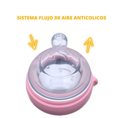 MAMADERA COBABY SL250R SILICONA FLEXIBLE 250 ML ROSADO - 3