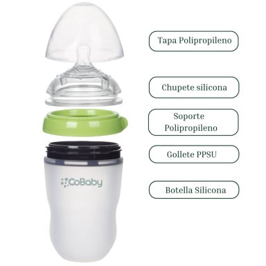 MAMADERA COBABY SL250R SILICONA FLEXIBLE 250 ML ROSADO - 4