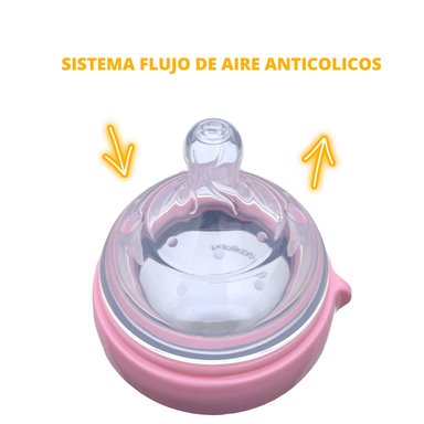 MAMADERA COBABY SL150R SILICONA FLEXIBLE 150 ML ROSADO - 3