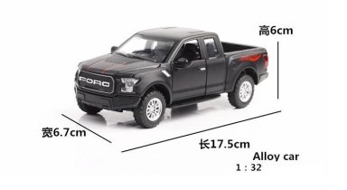 FORD RAPTOR F-150 ESCALA 1:32 NEGRA MINIAUTO - 3