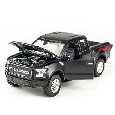 FORD RAPTOR F-150 ESCALA 1:32 NEGRA MINIAUTO - 6