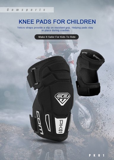 KIT RODILLERA CODERA COMSPORTS PK1-BLKS NINOS MOUNTAIN BIKE BLACK - 3