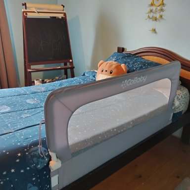BARANDA COBABY COB3171-G ACERO GRIS ABATIBLE PARA CAMA 120X60 - 3