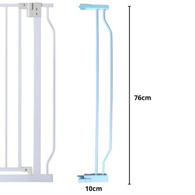 EXTENSIÓN REJA COBABY COBEX-33 ACERO BLANCO METÁLICA - 1