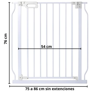 REJA SEGURIDAD COBABY COBRJ-33 ACERO BLANCO METÁLICA - 3
