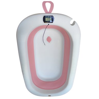 BAÑERA COBABY COB33280-R PLEGABLE CON HAMACA Y TERMOMETRO ROSA - 3