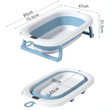 BAÑERA COBABY COB33280-R PLEGABLE CON HAMACA Y TERMOMETRO ROSA - 5