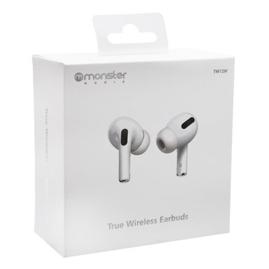 AUDÍFONOS MONSTER AUDIO TRUE WIRELESS TW12W BLUETOOTH BLANCO - 5