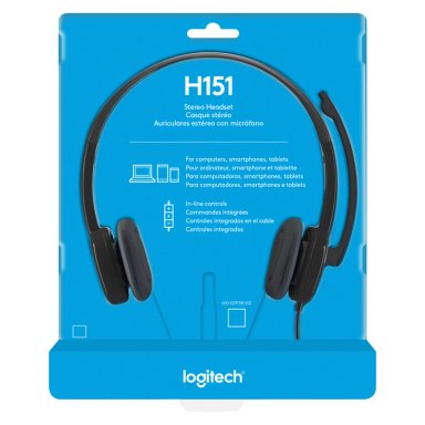 AUDÍFONOS LOGITECH HEADSET 981-000587 H151 - 4