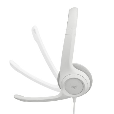 AUDÍFONOS LOGITECH HEADSET 981-001285 USB H390 BLANCO - 3