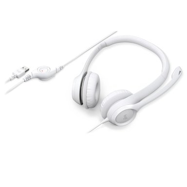 AUDÍFONOS LOGITECH HEADSET 981-001285 USB H390 BLANCO - 6