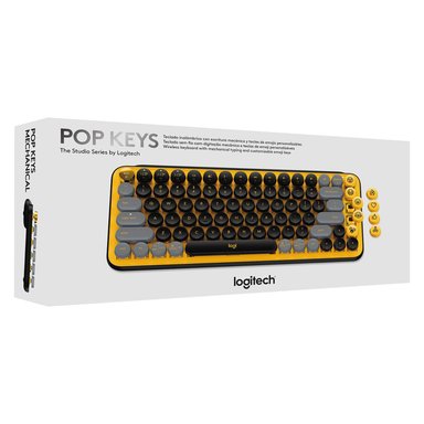 TECLADO LOGITECH 920-010713 POP KEYS AMARILLO - 5