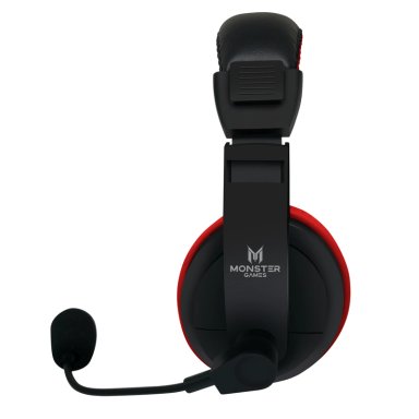 AUDÍFONOS GAMER MONSTER GAMES HEADSET 550RD LOUD ROJO - 2