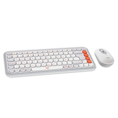 KIT TECLADO Y MOUSE LOGITECH POP ICON, ESPAÑOL, BLANCO - 3