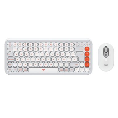 KIT TECLADO Y MOUSE LOGITECH POP ICON, ESPAÑOL, BLANCO - 5