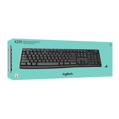 TECLADO INALAMBRICO LOGITECH K270 RECEPTOR 2.4 GHZ NEGRO - 4