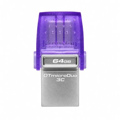 PENDRIVE KINGSTON DATATRAVELER MICRODUO 3C 64GB USB Y USB-C - 3