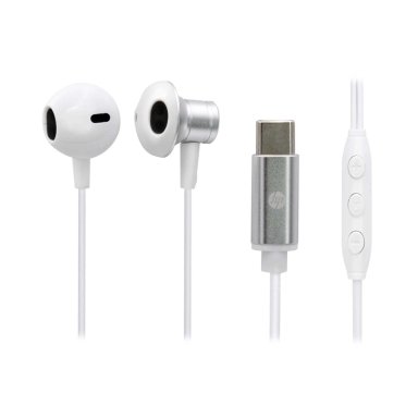 AUDIFONOS MANOS LIBRES HP IN EAR DHH-1126 TYPE C BLANCO - 2
