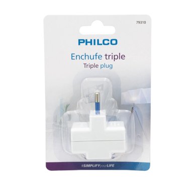 ENCHUFE TRIPLE 79310 BLANCO PHILCO - 4