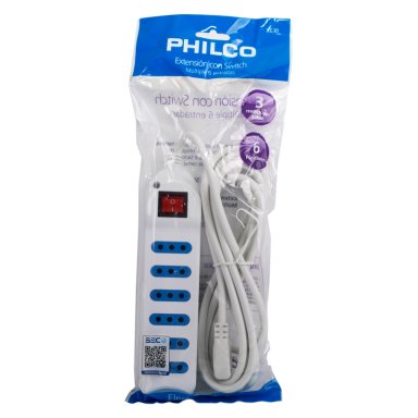 EXTENSION ELE CTRICA PHILCO 6 POSICIONES BLANCO - 5