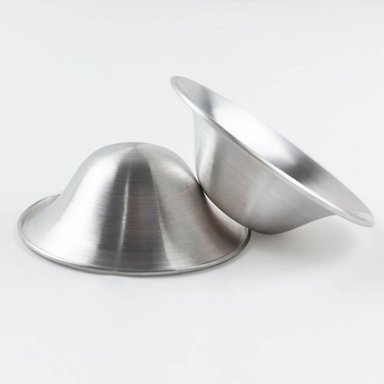 COPAS DE LACTANCIA GUVEN PLATA 999. 2 UNIDADES - 1