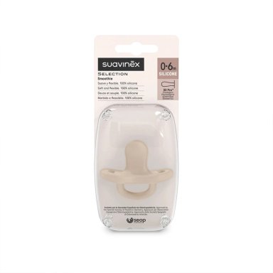 CHUPETE CON TETINA FISIOLOGICA SX PRO DE SILICONA 0/6 MESES - IRISH CREAM - 3