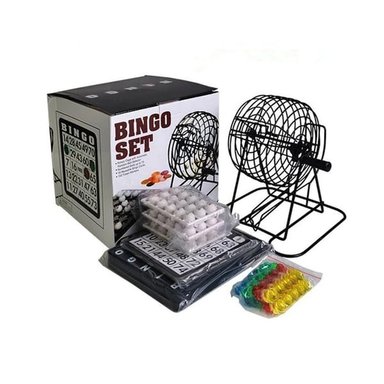 BINGO CON TOMBOLA FICHAS PELOTA  AR46 - 1