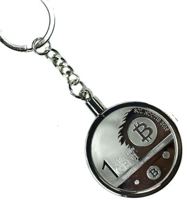 LLAVERO BITCOIN 1 CENT EXCLUSIVO ALTA CALIDAD DE LUJO. AJ21 - 1