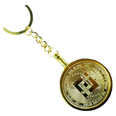 LLAVERO BINANCE GOLD DE LUJO. AJ20 - 2