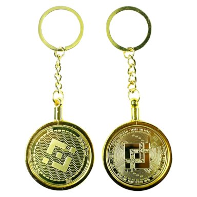 LLAVERO BINANCE GOLD DE LUJO. AJ20 - 3