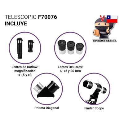 TELESCOPIO ASTRONÓMICO NEWTONIANO F70076 AR68 - 2