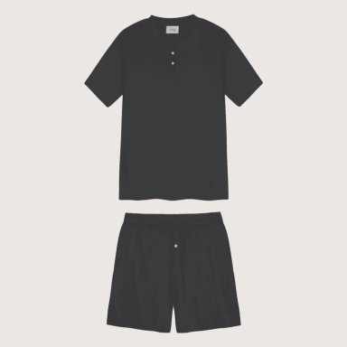 SET PIJAMA CORTO HOMBRE 100% BAMBU ULTRASUAVE - 4