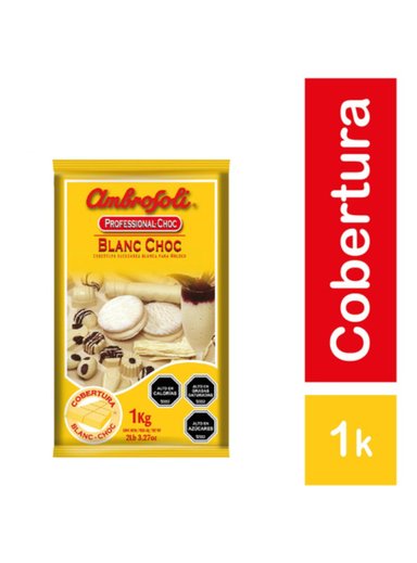 AMBROSOLI COBERTURA BLANC CHOC 1KG - 1