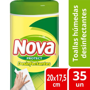 TOALLAS HÚMEDAS DESINFECTANTE NOVA PROTECT 35 UN - 1