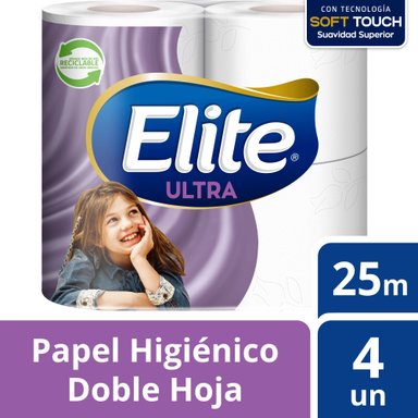 PAPEL HIGIÉNICO ELITE ULTRA 4 UN 25 MT - 1