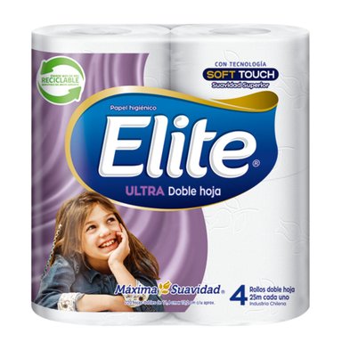 PAPEL HIGIÉNICO ELITE ULTRA 4 UN 25 MT - 2