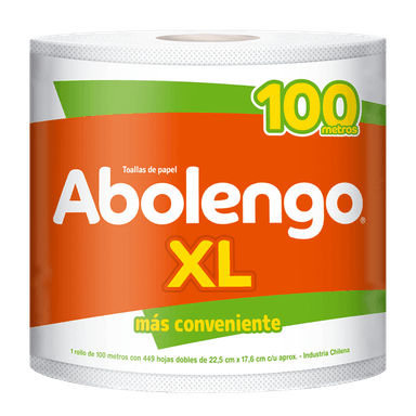 TOALLA DE PAPEL ABOLENGO XL ROLLO GIGANTE 1 UN 100 MT - 2