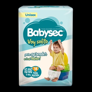 PAÑALES DE BEBE  BABYSEC VOY SOLITO 18 UN XG/XXG - 2
