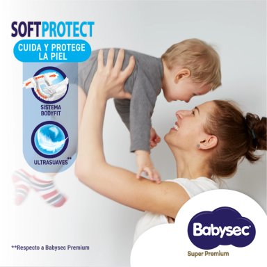 PAÑALES BEBE  BABYSEC SUPER PREMIUM CUIDADO TOTAL 54 UN XXG - 4