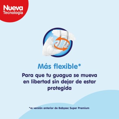 PAÑALES DE BEBE  BABYSEC SUPER PREMIUM CUIDADO TOTAL 54 UN XG - 8