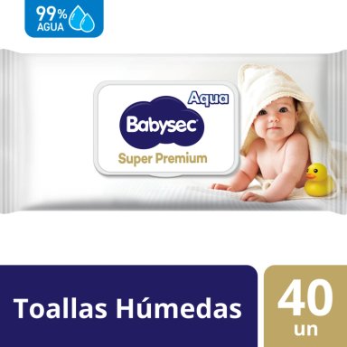 TOALLAS HUMEDAS BABYSEC SUPER PREMIUM CUIDADO SENSIBLE 40 UN - 1