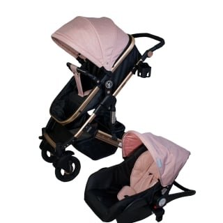 COCHE CUNA VOYAGE TRAVEL SYSTEM SEUL ROSADO ROSA - 1
