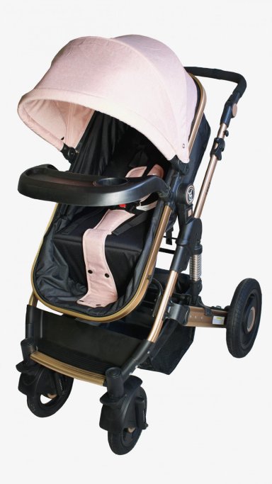 COCHE CUNA VOYAGE VG880 SEUL ROSADO - 2