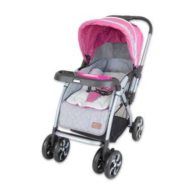 COCHE CUNA VOYAGE VG710 ROSADO - 3